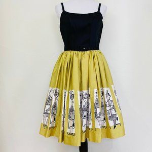 Mary Blair Novelty Print Commuter Dress NWT